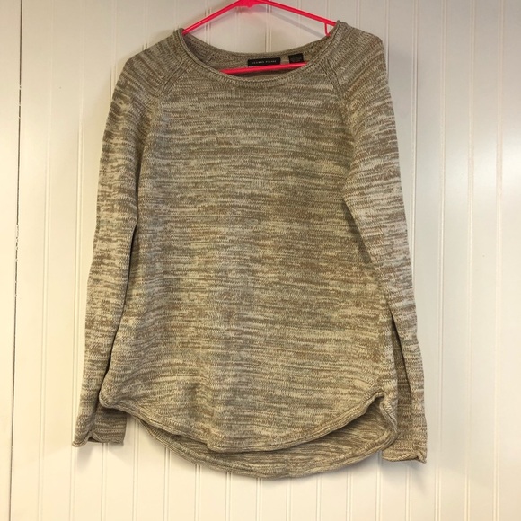 JEANNE PIERRE Sweaters - Jeanne Pierre Beige Knit Sweater Medium 100% Cotton Neutral Color Pullover